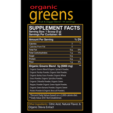 Load image into Gallery viewer, red-BIOLAB-Organic-Greens-Supplement-Facts