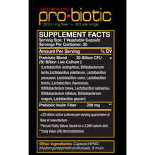 Load image into Gallery viewer, red-BIOLAB-Pro-Biotic-Supplement-Facts